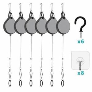 6pcs VR Cable Management System Ceiling Pulley System VR Accessories for HTC / Pro/ Rift/PSVR/ Odysse