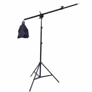 Photo Studio 2M 2-in-1 Light Stand with 1.4M Boom Arm And Empty Sandbag For Supporting Softbox Lighting Photography Tripod